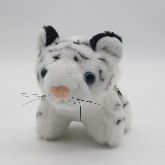 순잠 행운 가득한 호랑이 키링, 11cm, 백호랑이, 1개