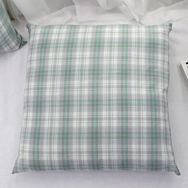 보몽드 국내제조 면30수 선염 사계절 방석커버, 아이비그린