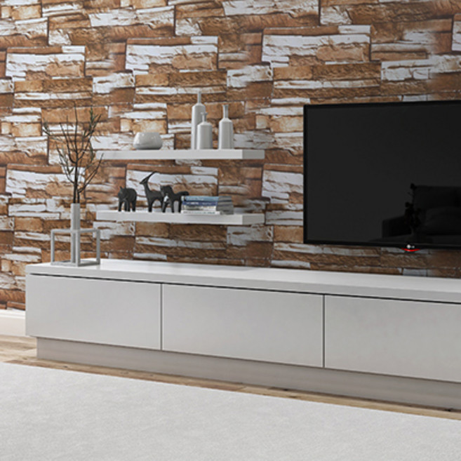 시트몰이 파벽돌 시트지, 내추럴 브라운 믹스