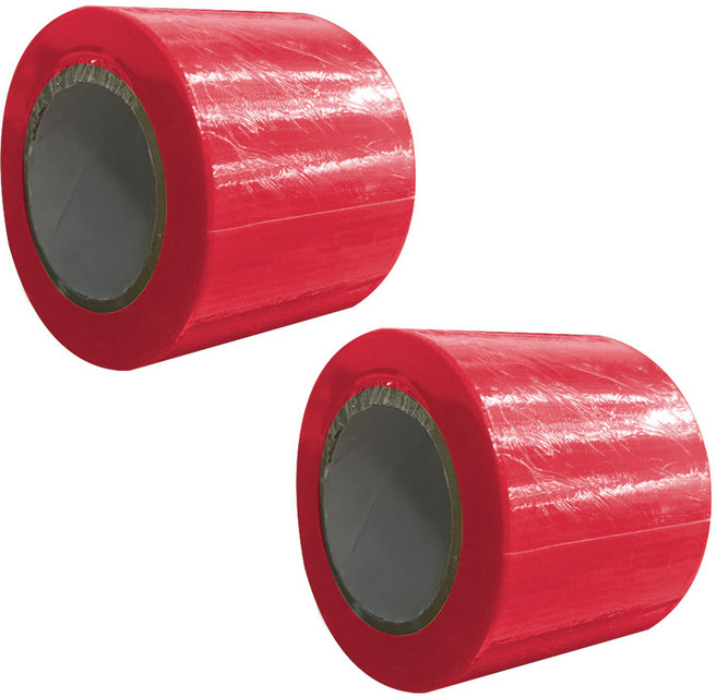 월드크린 고접착 강력 면테이프 레드 50mm x 10m, 2개