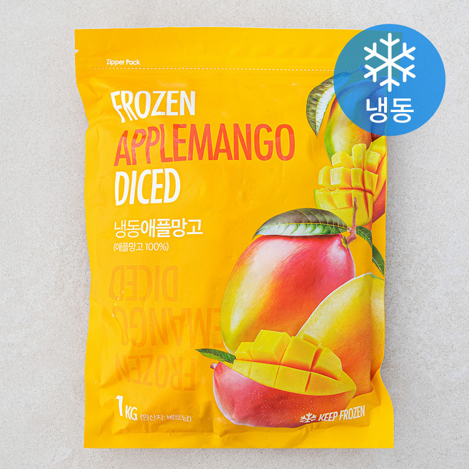 베트남산 애플망고 (냉동), 1개, 1kg