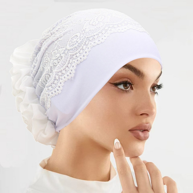 조인메이드 올비에스 플라워 히잡 두건 머리가리개