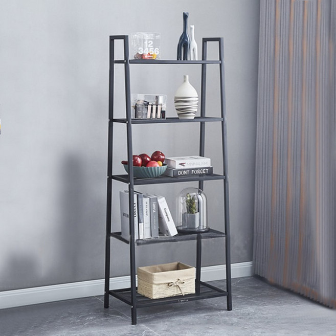 마켓플랜 다용도 코지 레이어드 메쉬선반, 블랙, 5단