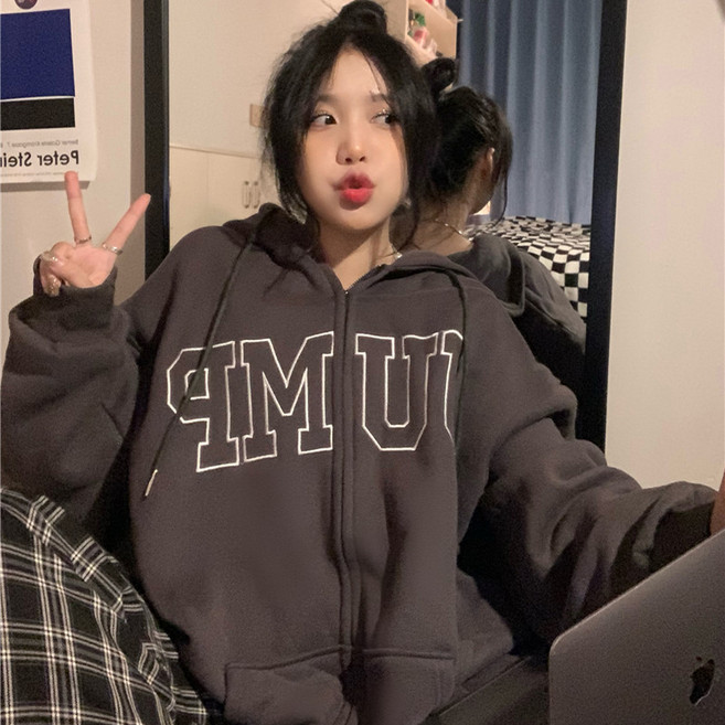 피어니스트 하이 스트리트 오버 사이즈 스웨트 집업