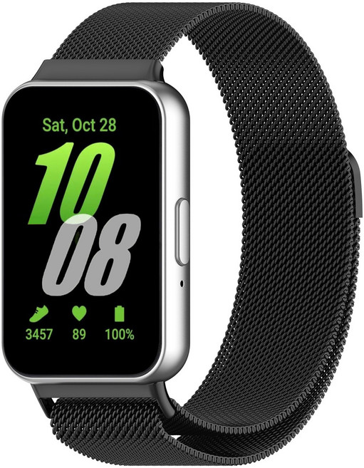 루아러블 갤럭시 핏3 밀레니즈루프 마그네틱 메탈 스트랩, 블랙, 1개