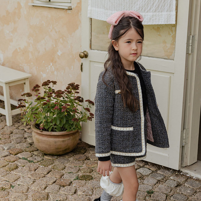 어반레빗 아동용 트위드 윈터 코트