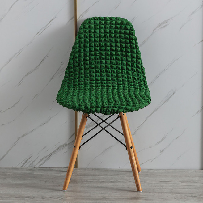 DM 주름 볼륨 퀄팅 의자커버, 그린, 1개