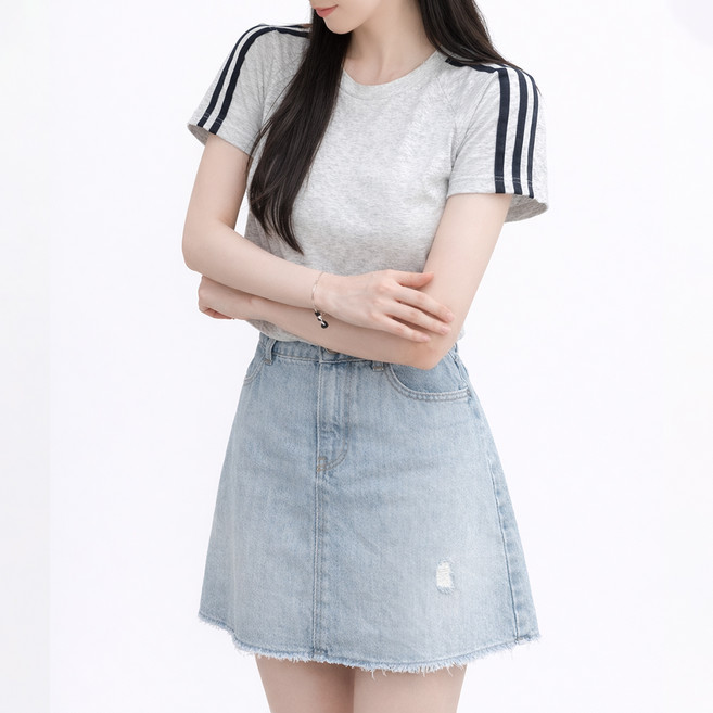 알로데 여성용 스포티 데일리 반팔티