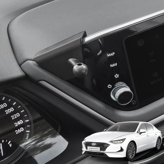 FICS 쏘나타 DN8 전용 차량용 핸드폰 거치대 마운트, 1개, 혼합색상