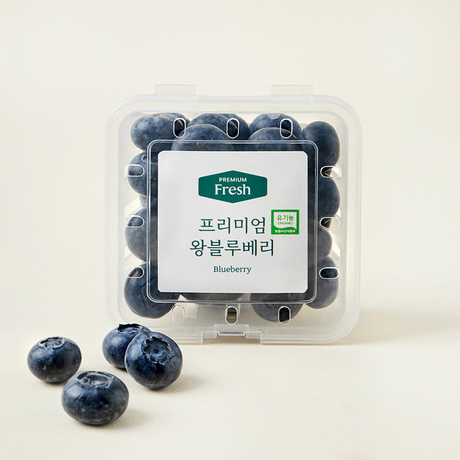 프리미엄 유기농 왕블루베리, 100g, 1개