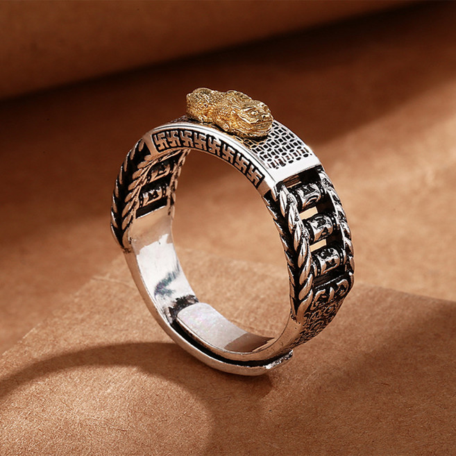 붓다베스트 남성용 재물운 금전운 비휴 반지