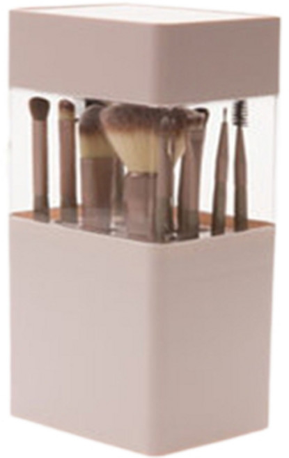 제노윈 화장대 브러쉬꽂이 보관함, 1개, 핑크