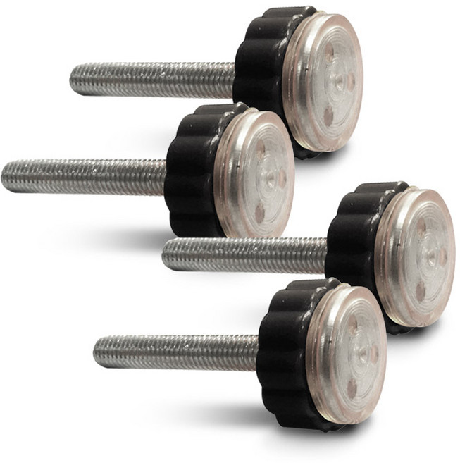 딩동펫 반려동물 반자동 안전문 실리콘 고정나사 4p, 블랙