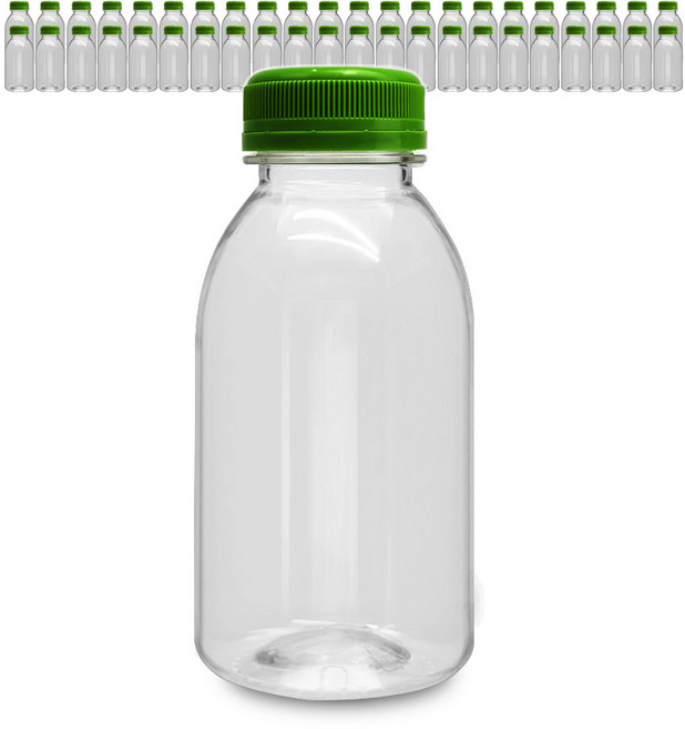 mir 牛奶 透明 深綠色蓋 PET瓶, 48個, 300ml