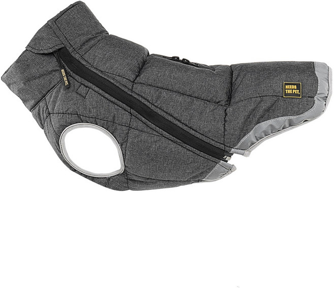 니즈더펫 강아지 히트세이버 패딩 조끼, 그레이, 1개