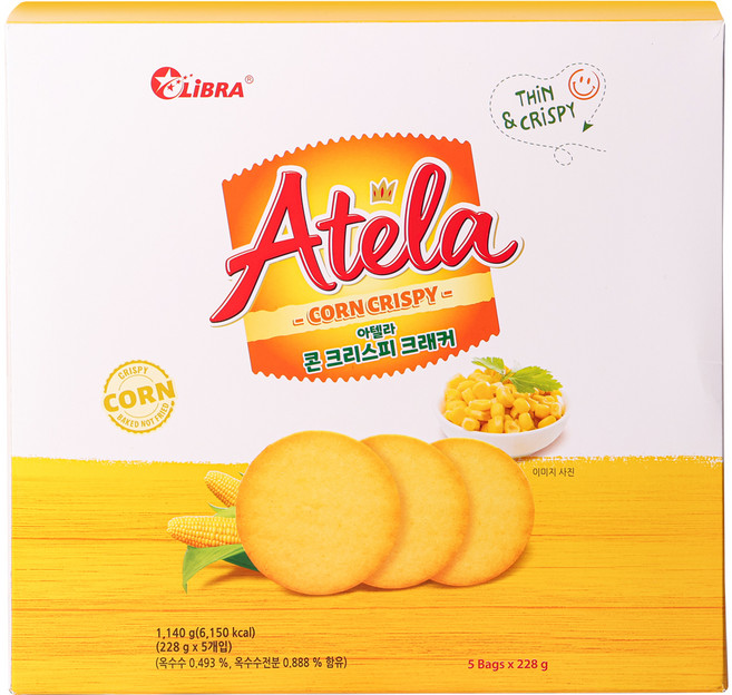 LiBRA 아텔라 콘 크리스피 크래커, 1.14kg, 1개