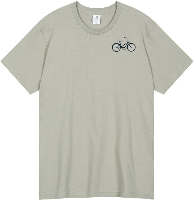 언탭트 남녀공용 16수 바이시클 프린팅 반팔 티셔츠