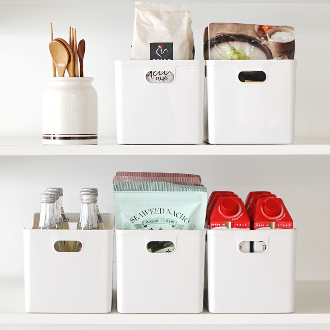 엠비코 국내산 다용도 하프트레이, 화이트, 5개