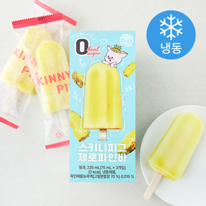 스키니피그 제로파인바 (냉동), 1개, 3개입, 75ml