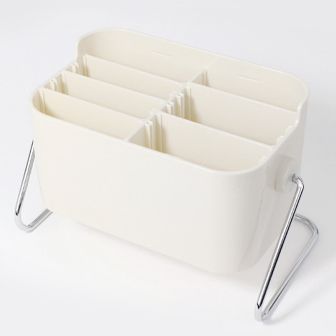라라하우스 엘림 칸막이 조절 리모컨 정리함, 아이보리, 1개