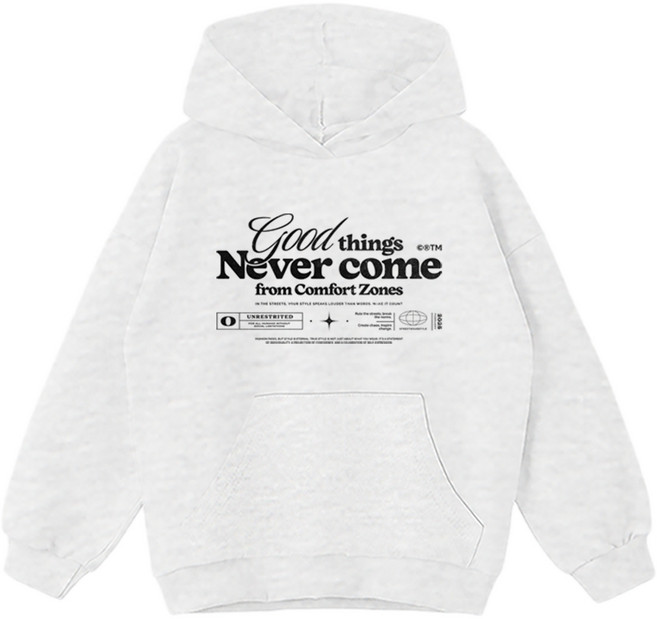 제니키즈 주니어용 오버핏 네버컴 후드티 JN2021H