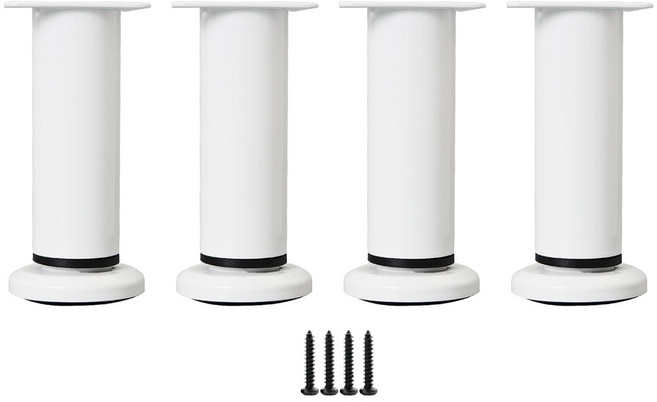스태빌 폴리노 가구 다리 8~12cm, 화이트, 4개