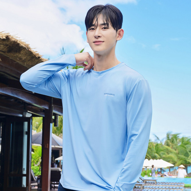 HERRINGBONE apparel 寬鬆版防磨泳衣長袖上衣 RE325B