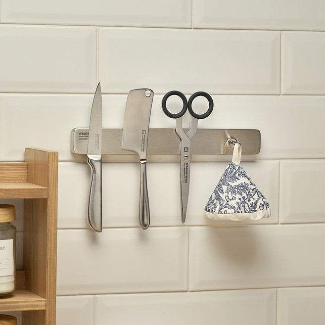 바겐슈타이거 올스텐304 마그네틱 착붙는 나이프 홀더 30cm, 1개