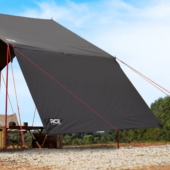 로티캠프 블랙코팅 렉타타프 사이드월, 다크