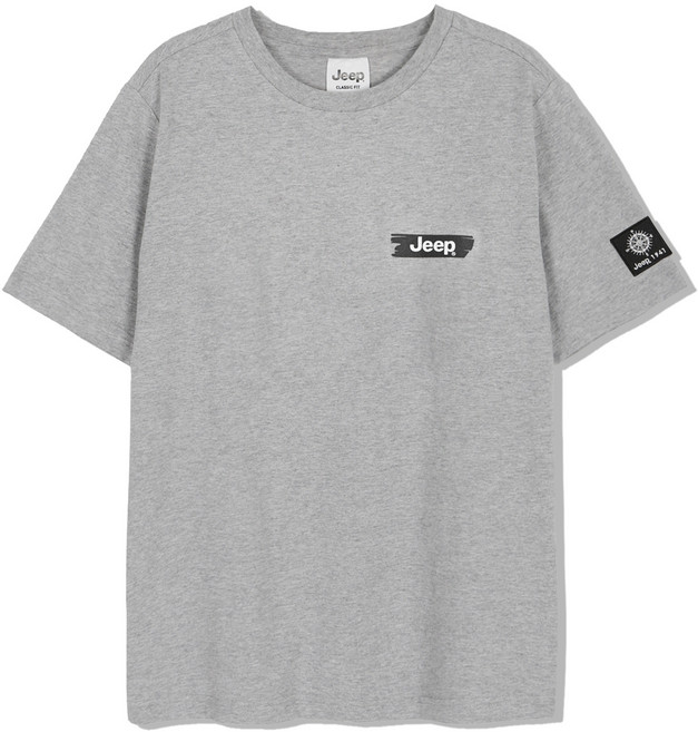 지프 남녀공용 컴패스 와펜 반팔 티셔츠 JO6TSU394