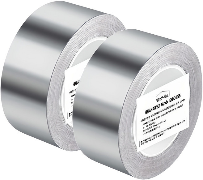 DAILYSHARE 多用途鋁箔膠帶, 2捲, 銀色