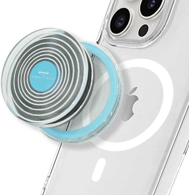 심플리로어 맥세이프 호환 빙글빙글 스피너 휴대폰 스마트톡, 1개, LP판