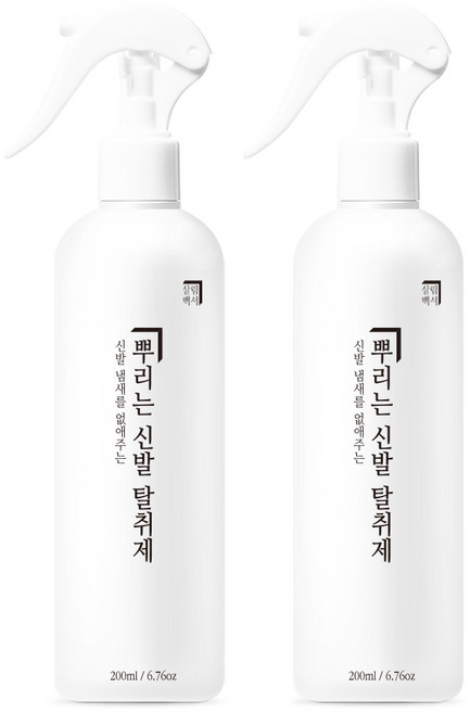 살림백서 뿌리는 신발탈취제 본품, 200ml, 2개