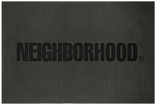 감성 캠핑 레터링 테이블 매트, 1개, 카키