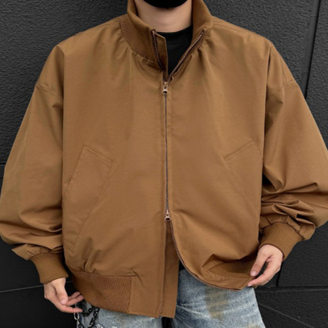 제이티엘 남성용 봄버 플라이트 클린핏 긴팔 바람막이