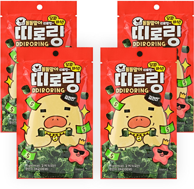 만전김 띠로링, 10g, 4개