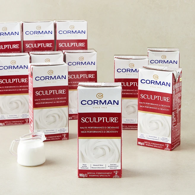 콜만 휘핑크림 스컬프쳐, 12개, 1L - 쿠팡