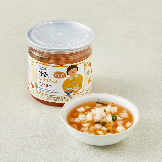 에코맘의산골이유식 우리채소 깍두기, 300g, 1개