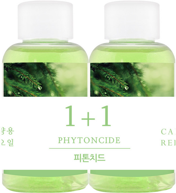 더허브샵 차량용 디퓨져 리필오일 50ml 리필, 피톤치드, 2개