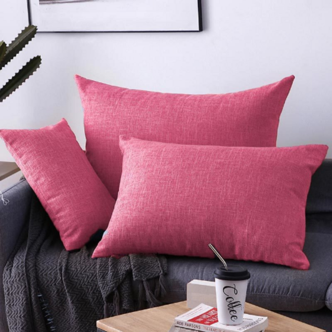 도미스 프리미엄 북유럽스타일 심플 단색 직사각형 쿠션