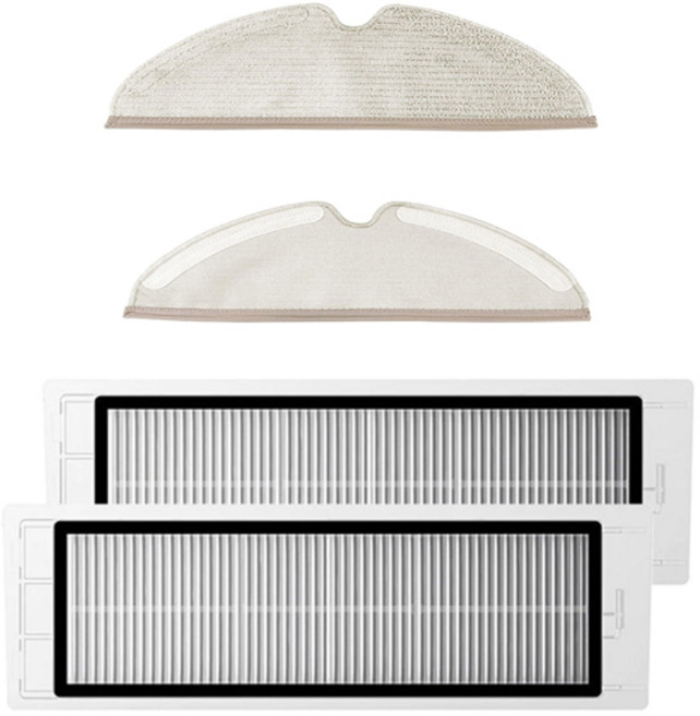 누심비 샤오미 로보락 로봇청소기 1234567세대 물걸레 2p + 필터 리필 2p, 1세트