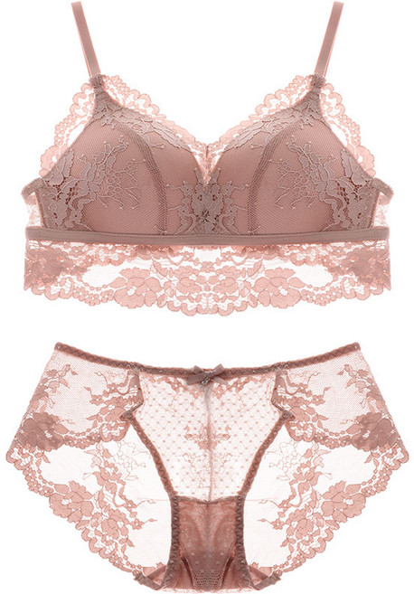 글램공감 에이든 노와이어 브라 + 팬티 속옷 세트