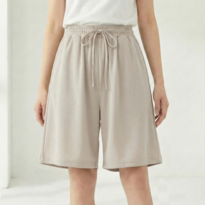 소니오 여성용 찰랑 플러스 미디 반바지