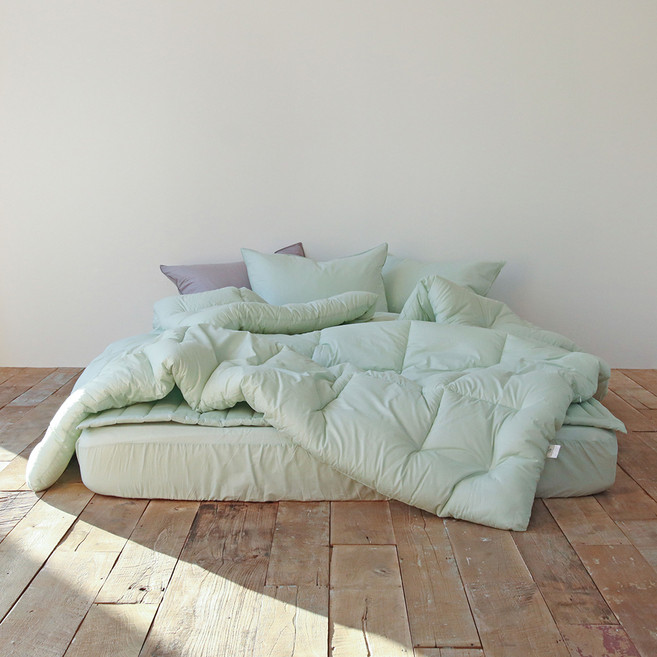 누블 데일리 60수 아사 순면 차렵이불 + 패드 세트