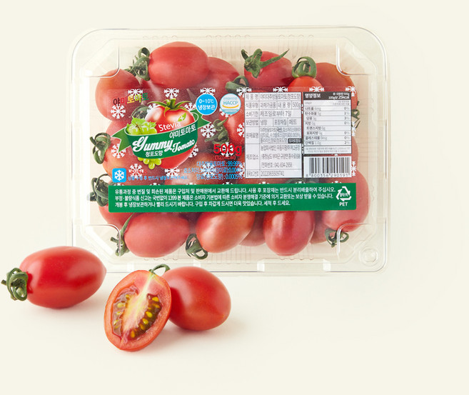 우듬지팜 야미 스테비아 대추방울토마토 청포도향, 1개, 500g