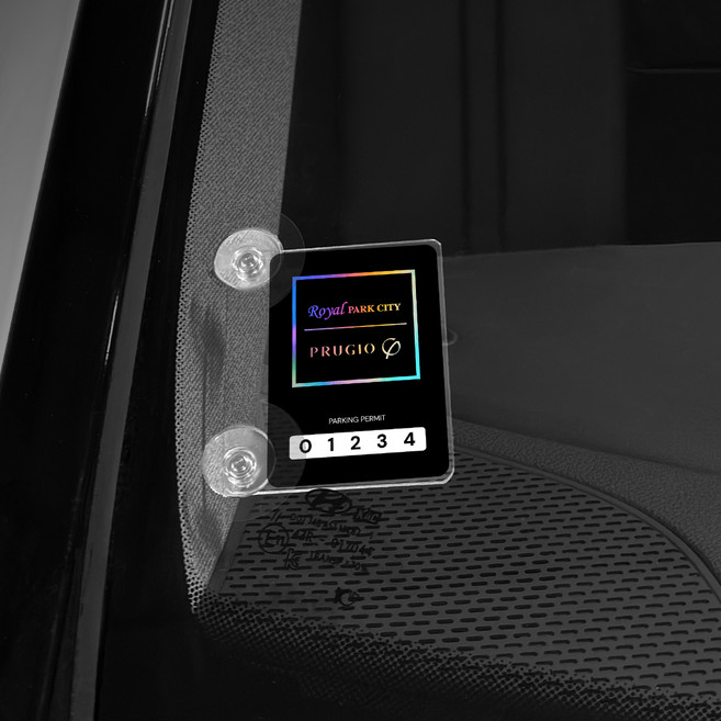 조아애드 리무버블 주차스티커 부착 홀더, 1개, 소형