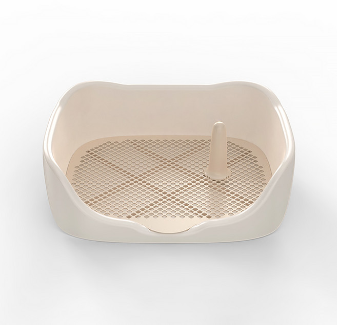 파스텔펫 강아지 모던 튐방지 배변판 FREE, 아이보리, 1개