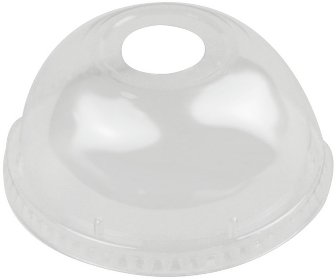 아이엔피 PET 아이스컵리드 98파이 돔타공뚜껑, 돔형, 1개입, 50개