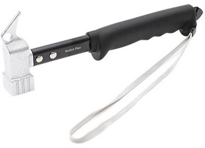 마켓플랜 다기능 캠핑 해머, 실버, 1개