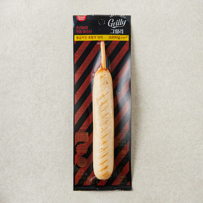 그릴리 황금치킨 후랑크 꼬치, 70g, 1개